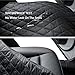 Petsure 100% Waterproof Dog Car Seat Covers and Protectors - Washable Non-Slip Pet Cars Seat Covers - Universal Leather Bench Seat Covers for Trucks and SUVs (Black, 55x47 inches)