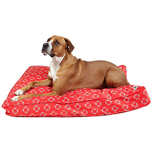 Molly Mutt Lady in Dog Bed Duvet Cover, Red, Medium/Large - 100% Cotton, Durable, Washable