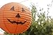 Just Artifacts 16-Inch Orange Halloween Pumpkin Paper Jack-O'-Lantern/Lamp 16-Inch Diameter (Set of 5, 16inch, Orange Paper Jack-O'-Lantern) - Just Artifacts Brand