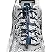 Lock Laces No-Tie Elastic Shoelaces (2-Pack) – One Size Fits All – Original Elastic Lacing Solution for Sneakers, Running & Athletic Shoes (Navy-Grey)