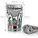 Bellvy 110 Smell Proof Bags 4x6 Inch Mylar Bags Silver with WIndow Food Safe Resealable Bags Stand Up Pouches for Sample Bags Coffee Bags Cookie Bags Mylar Bags For Food Storage