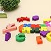 3 otters 52PCS Wooden Alphabet Puzzle, Alphabet Jigsaw Puzzle Learning Letters Blocks Letters Toys Animal Wooden Puzzle for Kids