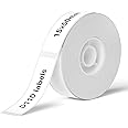 NIIMBOT Thermal Label Maker Paper 0.59"1.96" White Stickers Waterproof Tear-Resistant Replacement for D11/D110 Label Printer Office&Home 130 Labels/Roll (15×50mm)