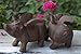 Set/3 Cast Iron 3 Little Pigs ~ Pigs W/wings ~ Flying Pig