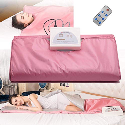 HUKOER Upgraded Version Far-Infrared (FIR) Digital Heat Sauna Slimming Blanket Body Shaper Weight Loss Professional Detox Therapy Anti Ageing Beauty Machine