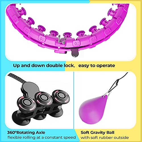 30 12 Knots Magnetic Lock Weighted Hula Hoop For Adults Seychelles