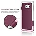 Galaxy S6 Edge Case, TILL(TM) Ultra Slim 3 Color Hybrid Impact Anti-slip Shockproof Soft TPU Hard PC Bumper Extra Front Raised Lip Case Cover for Samsung Galaxy S6 Edge S VI Edge G925 [Wine]