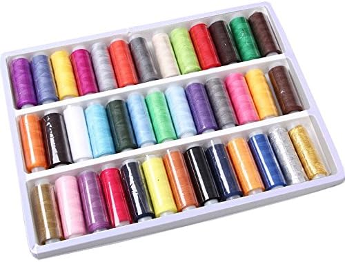 39 Assorted Color 200 Yard Per Unit Advanced Polyester Sewing Thread Spool Set