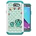 For Samsung Galaxy J3 Emerge Case, J3 2017 Case, J3 Prime Case, Amp Prime 2 Case, Express Prime 2 Case, MagicSky [Shock Absorption] Studded Rhinestone Bling Dual Layer Protective Case Cover (Owl)