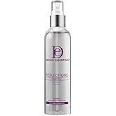 Design Essentials Reflections Liquid Shine, Lightweight Hair Polish Spray for Frizz Control, Thermal Protection & Shine, Alcohol-Free, 4 oz
