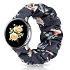 SAMYERLEN 20mm Scrunchie Watch Band Compatible with Samsung Galaxy Watch Active/Active2 40mm/44mm, Elastic Fabric…