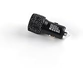 Ankuee Bling Dual USB Car Charger Adapter, 5V/2.4A Crystal Rhinestones Auto Fast Charging Plug, Diamond Vehicle Interior Recharger Decorations Accessories, Universal for SUV Sedan Truck (Black)