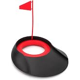 jojofuny Golf Putting Cup and Flag Indoor Outdoor Practice Hole Cup for Home Office Gym Club Golf Training Tool for Improving Putting Accuracy 1 Pack