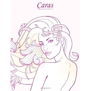 Caras libro para colorear para adultos 1 & 2 (Spanish Edition)