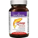 New Chapter Wholemega Fish Oil Supplement, 100% Wild Alaskan Salmon Oil with Omega-3 + Vitamin D3 + Astaxanthin - 120 ct