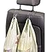 McKay Dual Seat Back Hooks for Car: Multi-Purpose Hangers for Clothing, Handbags & Purses, Groceries & Shopping Bags or Coats & Hats, 4 Hooks