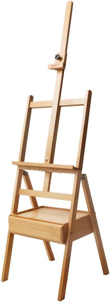 Mont Marte Signature Box Floor Easel, Beech Wood (Holds Canvases up to 35in in Height), Floor Box Easels, 43.99 cm x 43.51 cm x 192 cm