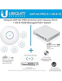 Ubiquiti Red uap ac pro 5 Unifi punto de acceso sistema de 5 GHz WiFi 802.11 ac + US 8   150 W Unifi Managed Switch PoE + Gigabit 8 ports con SFP
