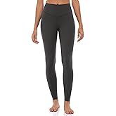 Lavento Women's All Day Soft Light Yoga Leggings 25" - No Front Seam Workout Legging Active Tights