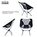 HASLE OUTFITTERS Camping Chairs, Ultralight Chairs, Moon Leisure Chair, Folding Camping Chair Travel, Picnic, Beach, Fishing