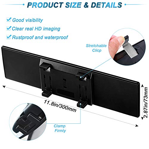 Car Rear View Mirror 300 mm Wide Rear View Mirror Flat Car Interior