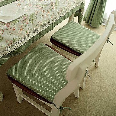 French Country Style Check Chair Pads Amazon Co Uk Kitchen Home