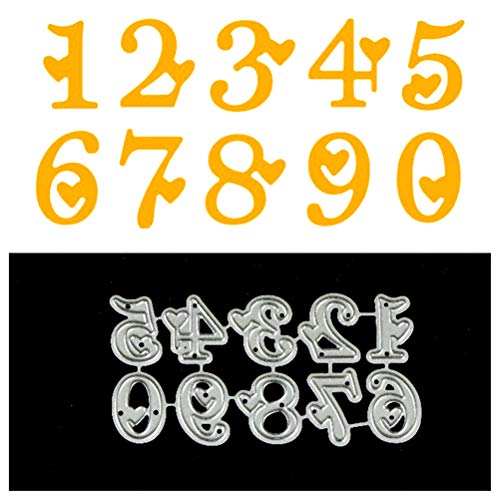 Ioffersuper Set of 3 Metal Alphabet Lowercase/Uppercase Letter with Number Cutting Dies Stencil Template for Card Making, Scrapbooking, Photo Album Embossing DIY Crafts - Thumbnail 3