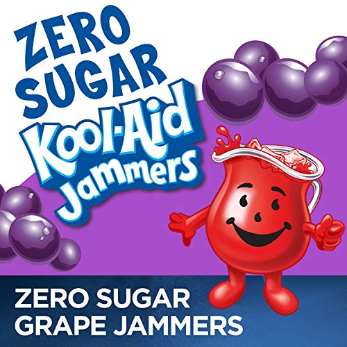 KoolAid Zero Sugar Jammers Grape Flavored Juice Drink (40 Pouches, 4