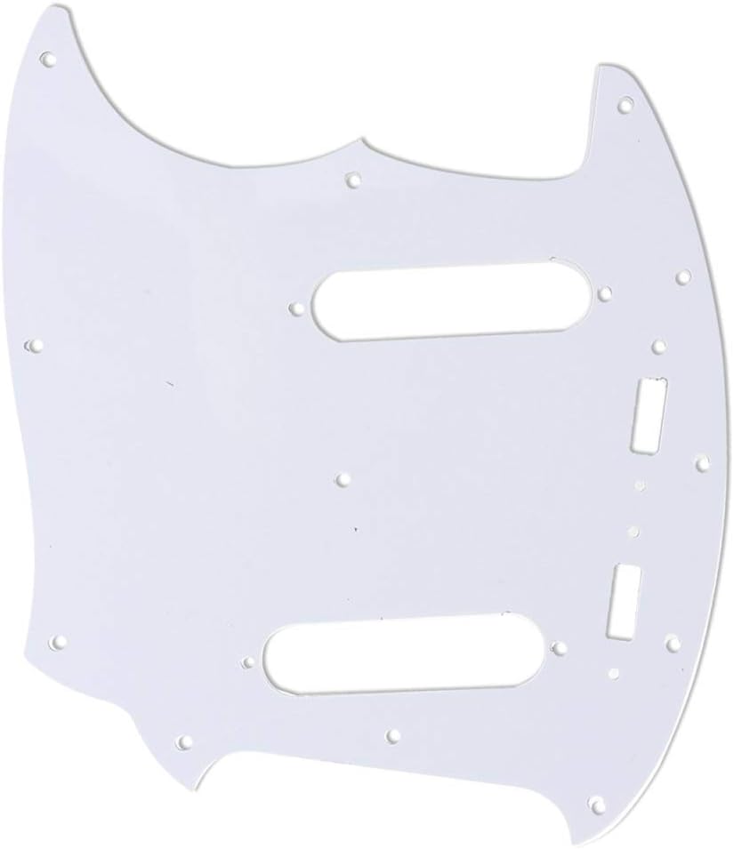 Musiclily Pro 12-Hole Guitar Pickguard for Fender American Mustang 4Ply Vintage Tortoise - Image 3