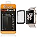[2-Pack] for Apple Watch Series 2 42 mm - SuperGuardZ 3D Curved Full Cover Tempered Glass Screen Protector [Black], Full Screen Coverage, Edge-to-Edge Protect [Lifetime Replacement]