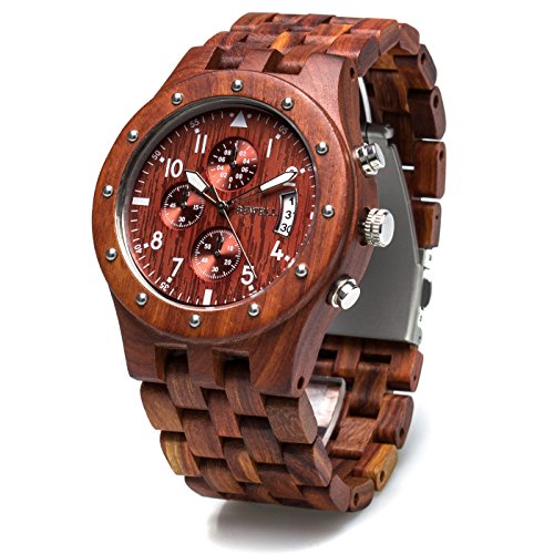 wooden hand watch