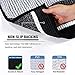 H.VERSAILTEX Bath Rug Set 2 Piece for Bathroom Bath Mats Non Slip Bouncy Chenille Ombre Dyeing Bath Rugs Rectangle, Water Absorbent Striped Shag Mats (32