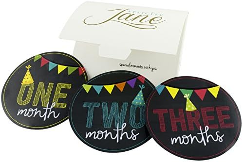 Baby Monthly Stickers Unisex Gender Neutral Boys and Girls Memory Keepsakes For Baby Gifts Baskets or Baby Shower Gifts