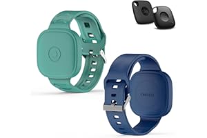 2-Pack Case for Tile Life360 Mate (2024)，Soft Waterproof Silicone Bracelet for Tile Life360 Mate GPS Tracker，Adjustable Strap