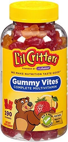 L'il Critters Gummy Vites Gummy Bears Assorted Flavors 190 EA - Buy Packs and SAVE (Pack of 4)