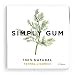 Simply Gum, Fennel Licorice Natural Chewing Gum - Non GMO, Vegan, 6 Packs (90 Pieces)