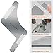 MYCARBON Beard Trimming Guide,Stainless Steel Beard Shaping Tool with Comb for Multiple Beard Styles,Beard Grooming Kit with Handle for Men,Easy Shape Beard Template for Cheek/Neck/jaw line,Mustache