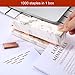 TOODOO Set of Stapler and Tape Dispenser, 4 Pieces Acrylic Rose Gold Modern Desk Accessories Kit Tape and Stapler, Gift for Friends and Families