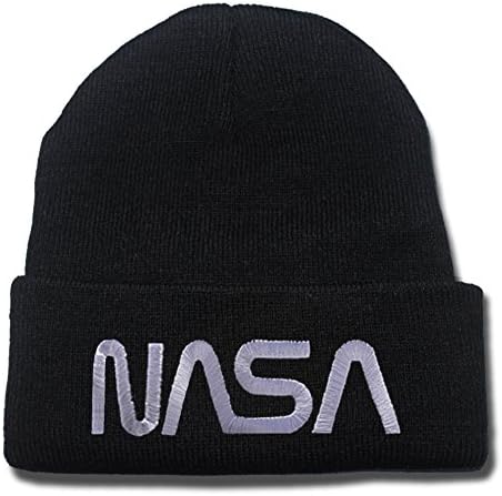 NASA Logo Beanie Fashion Unisex Embroidery Beanies Skullies Knitted Hats Skull Caps