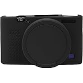 STSEETOP Silicone Case for Sony RX100 VII Camera, Soft Protective Cover with Anti-Slip Grip and Lens Protection for DSC-RX100 VII Digital Camera, Scratch Resistant (Black)
