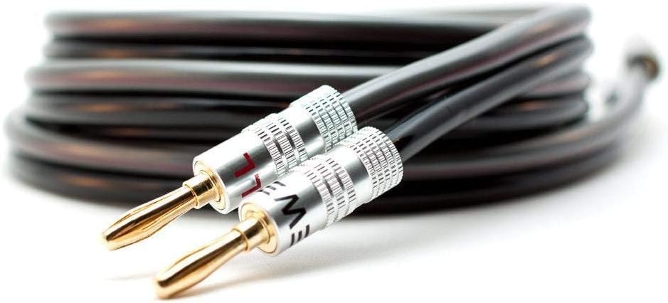 Silverback 12 AWG 259 Strand Speaker Wire with Banana Plugs, 6 Feet: Home Audio & Theater