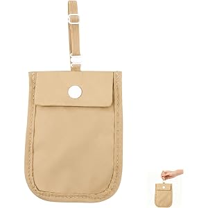 1PCS Bra Wallet, RFID Blocking Travel Security for Women, Hidden Money Belt for Travel Women, Concealed Storage for Passport