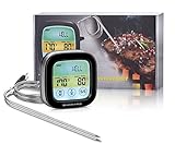 SMARTRO Meat Thermometer Instant Read Food Thermometer Digital Cooking Thermometer with Timer Alert 2 Probes for Oven, Kitchen, Grill, Smoker, BBQ