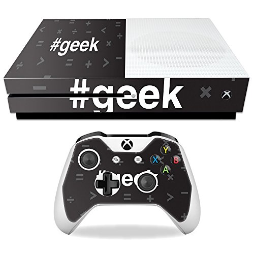 MightySkins Skin Compatible with Microsoft Xbox One S – Geek | Protective, Dura…