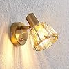 Lindby wandlamp ‘Kosta’ (modern) in Messing uit overige metaal o.a. voor woon-/ eetkamer – wandlamp, muurlamp…