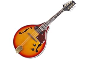 A Style Mandolin 8 Strings Electric Mandolin with Cable and Cleaning Cloth Musical Instrument for Beginners