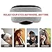 Dr. Prepare Eye Mask for Sleeping, USB Heated Eye Mask with Soft Leather Surface, Time and Temperature Control Safe Healthy Comfortable Washable for Puffy Eyes, Dark Cycles, Dry Eyes, and Tired Eyes