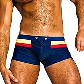 Taddlee Sexy Swimwear Men's Swimsuits Swim Boxer Briefs Square Cut Bathing Suits