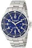 Akribos XXIV Men's AK689BU Essential Swiss Quartz Blue Dial Stainless Steel Bracelet Watch