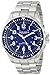 Akribos XXIV Men's AK689BU Essential Swiss Quartz Blue Dial Stainless Steel Bracelet Watch